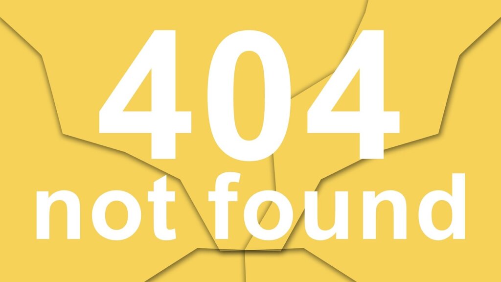 404 error Not Found
